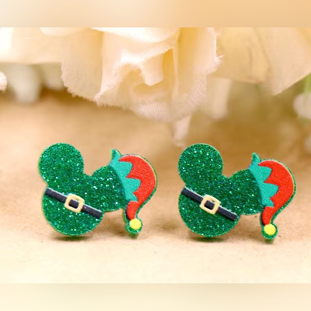 Mickey Mouse Elf Style Stud Earrings